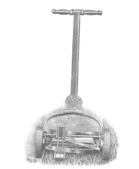 Slatter's Front Runner allowed mowers such as The Lion to be used right up to the edge of the lawn.