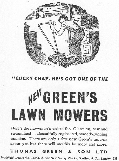 The Greens Monitor was the first model produced by the company after World War Two.