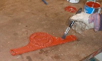 Apply two coats of primer thinly using a brush.