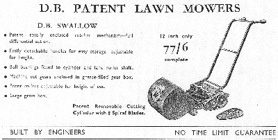The DB Swallow was priced at 77 shillings and 6 pence in 1939 and was only available in 12 inch cut.