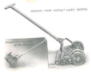 The New Royal sidewheel mower.