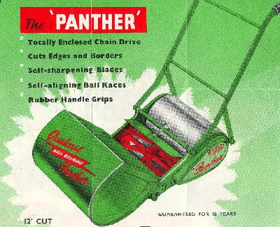 Qualcast Panther brochure from 1959.