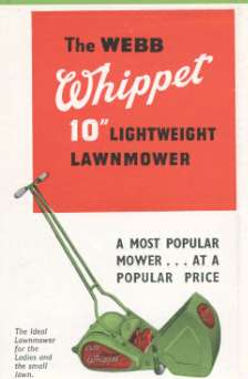 Webb Whippet taken from 1953 sales brochure.