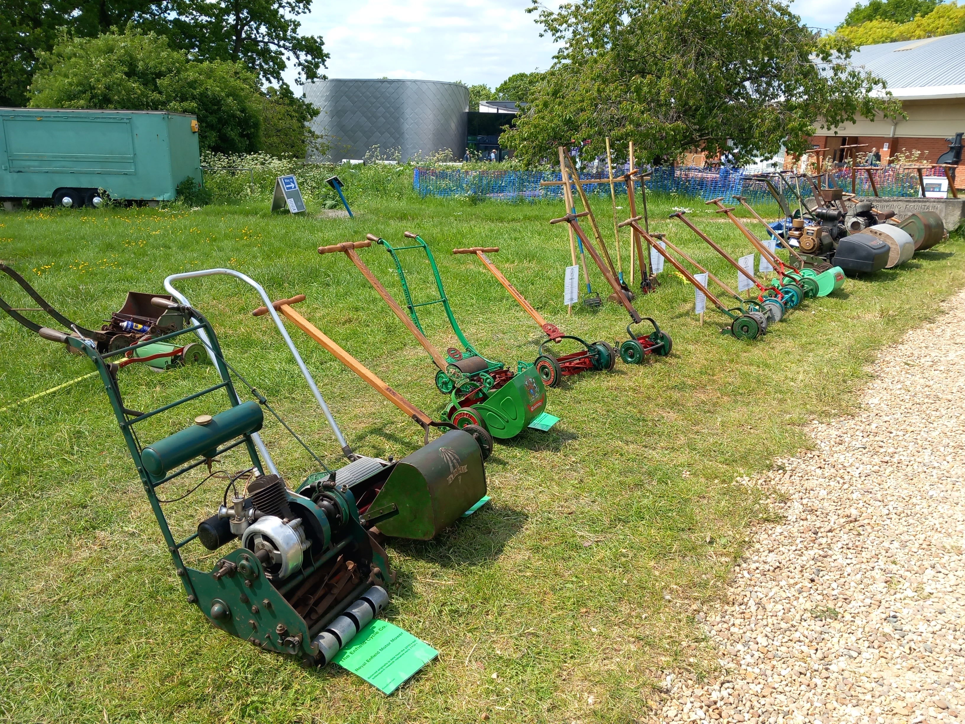 Mowers near the Bandstand on the Sunday