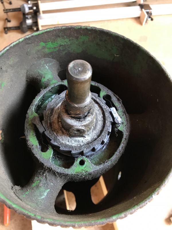 Land roll just as it came off the mower.