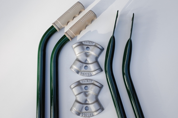 Painted handles and bracket