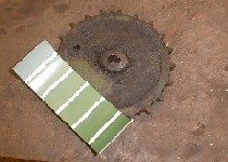 Compare original paintwork against paint manufacturers' colour cards to get the right match.